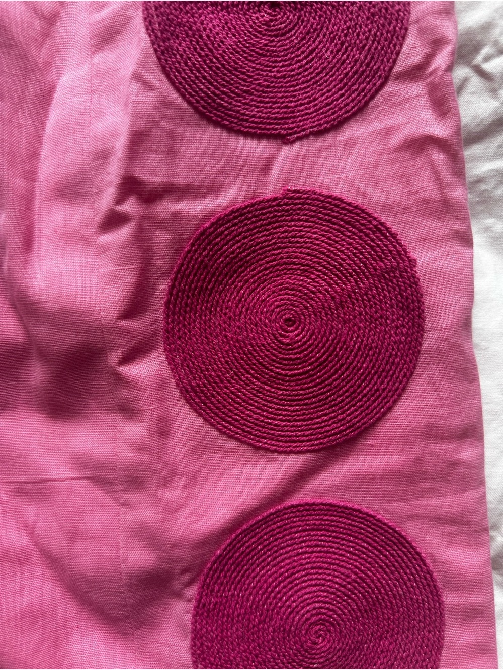 The Wolf Gang Filipa Embroidered Strapless Maxi Dress Linen Blend Floss Pink M - Picture 5 of 13